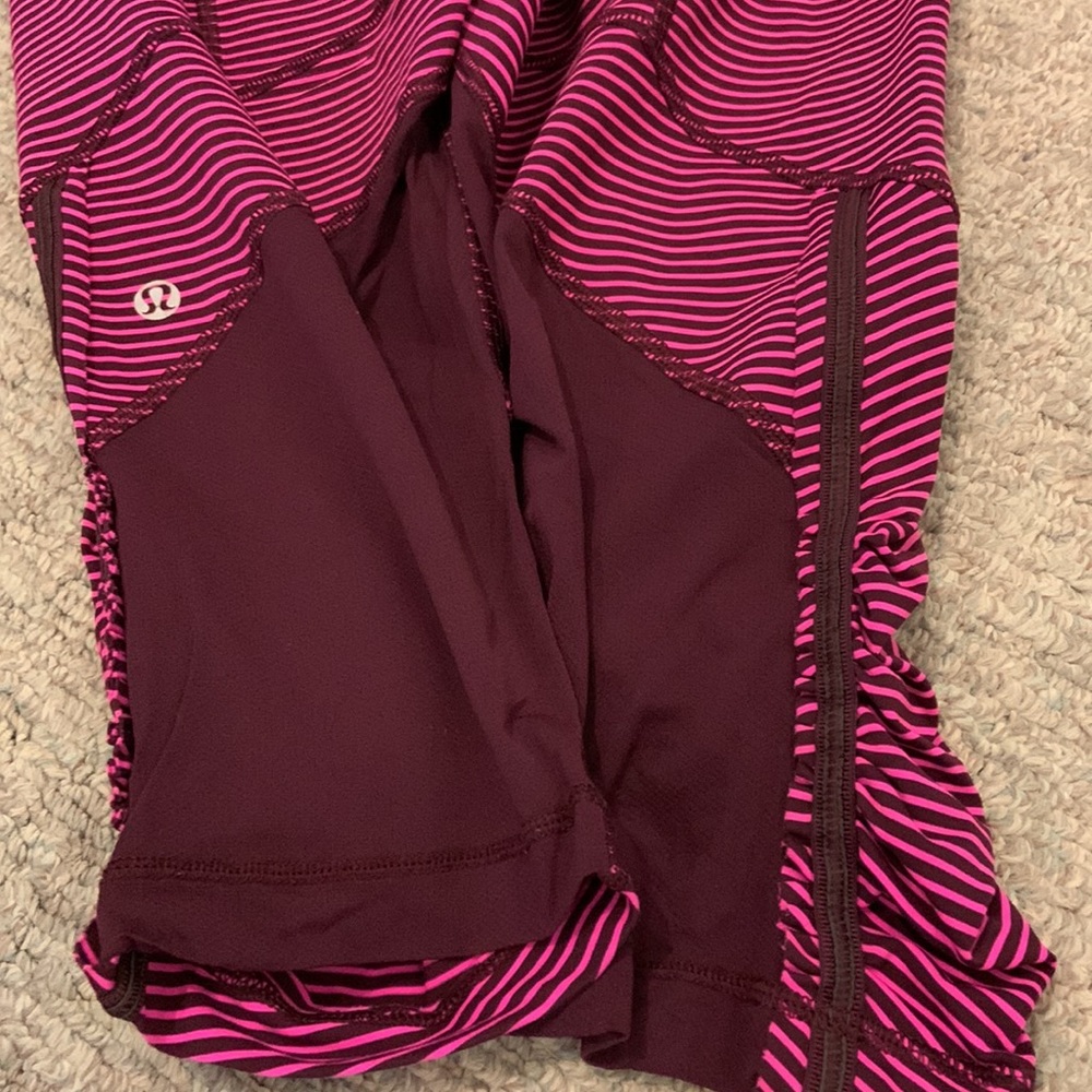 Lululemon Run Hyper Stripe Raspberry Glo Light Plum Pow Stripe Raspberry - Picture 5 of 6